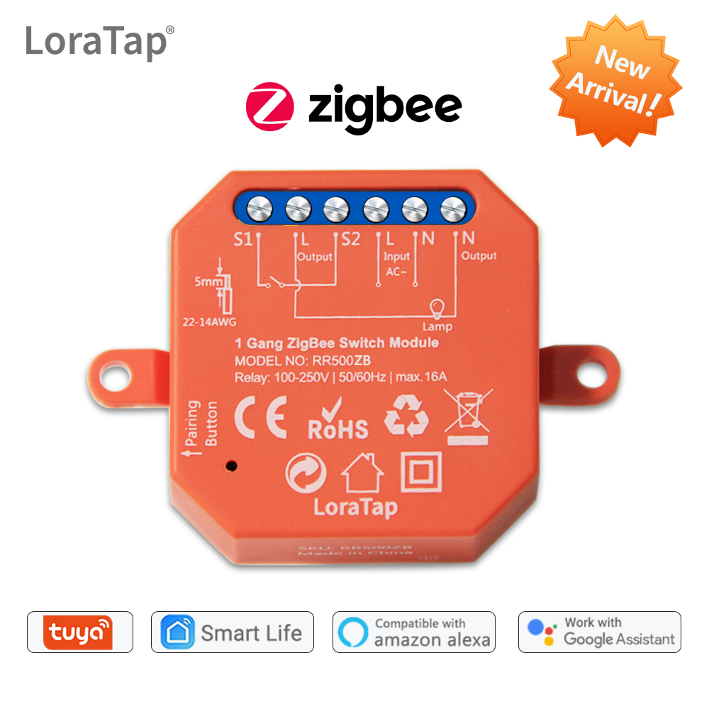 Zigbee Relay Module DIY Smart Wireless Remote Control Switch Smart Home  Light ModulWork with Tuya Smart Hub Gateway Bridge