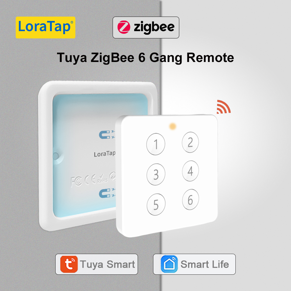Tuya Wifi/zigbee 2 Gang Wireless 6 Scene Switch Push Button - Temu